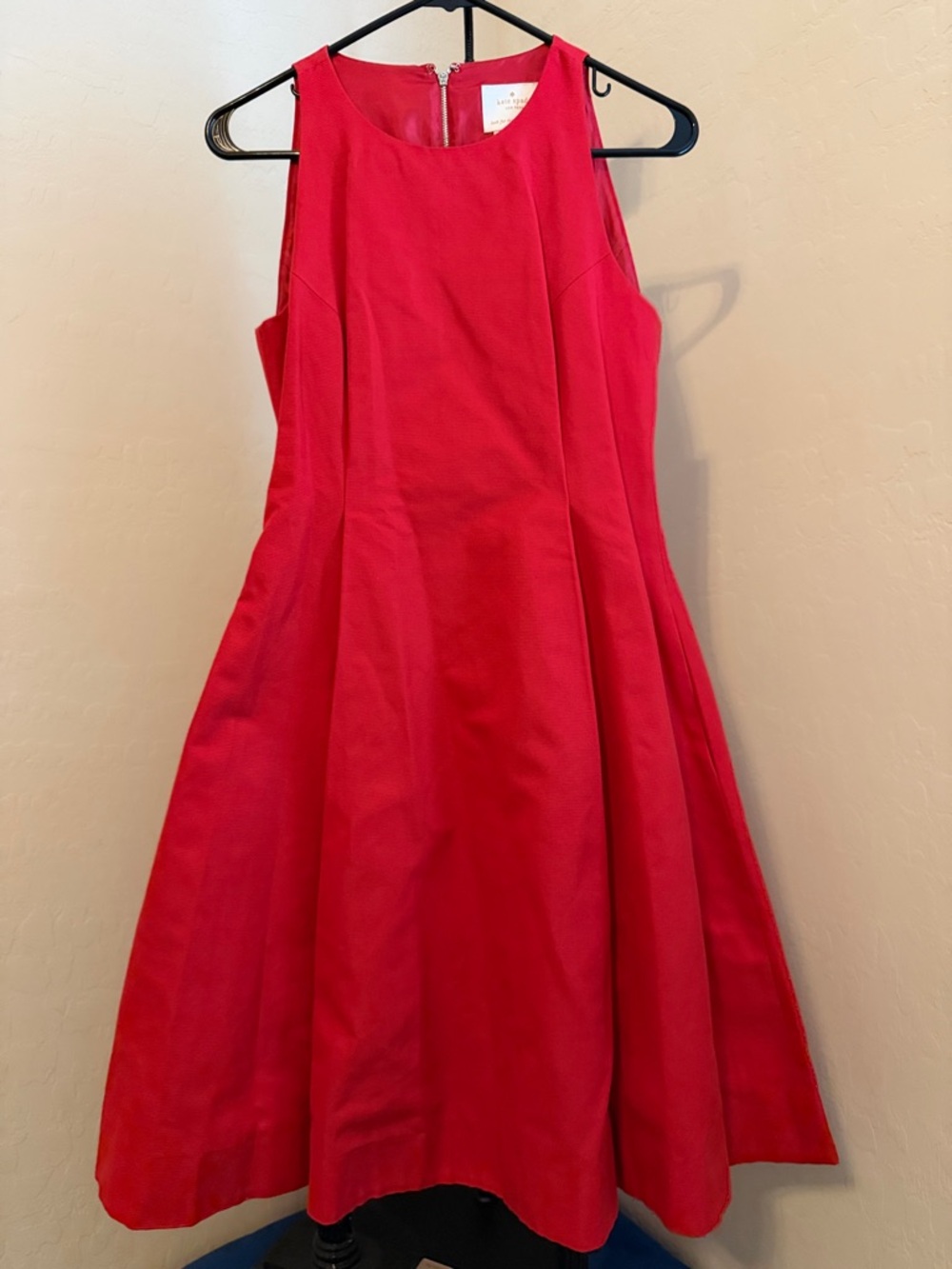 kate spade Red Sleeveless Fit-and-Flare Dress size 4